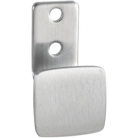 GLOBAL INDUSTRIAL Steel Square Clothes Hook, Silver Satin Finish 695766